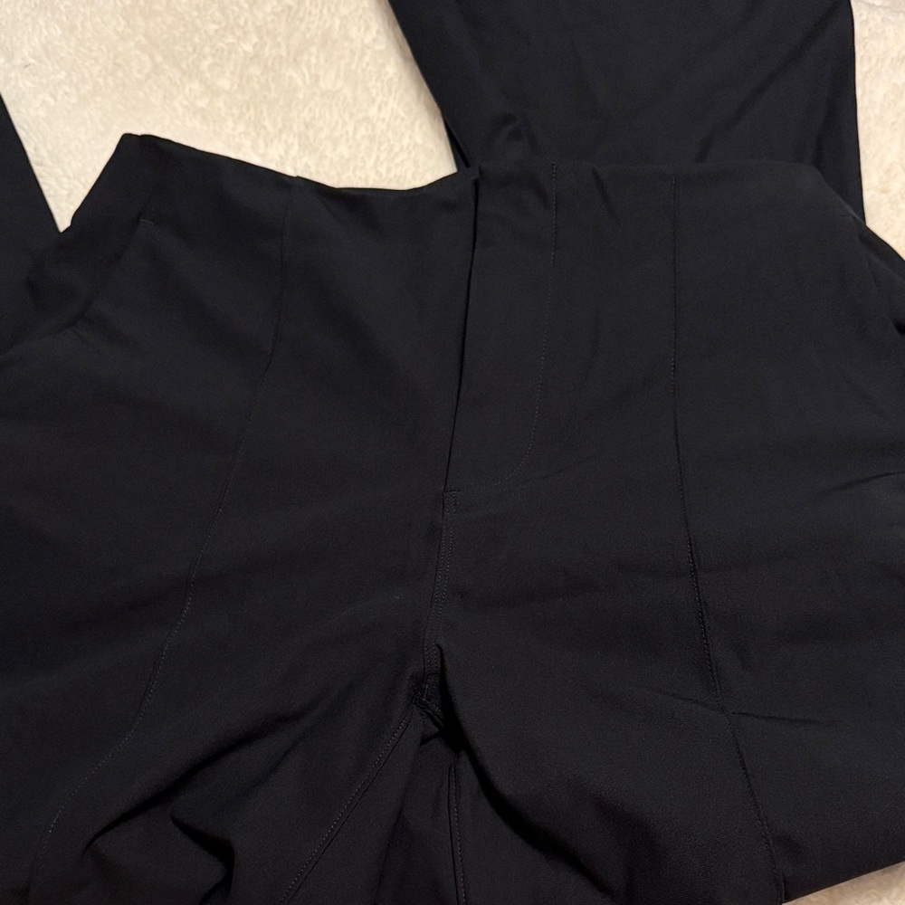 Vuori Black Straight-Leg Ponte Pants